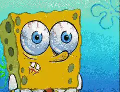 SpongeBob bloodshot eyes