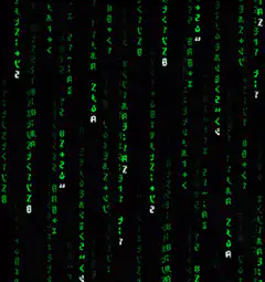 Matrix digital rain