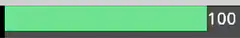 Health bar fluctuating values