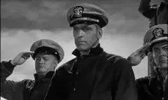 Cary Grant saluting in The Pride of the Yankees
