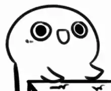 Ghost character looking surprised then dizzy