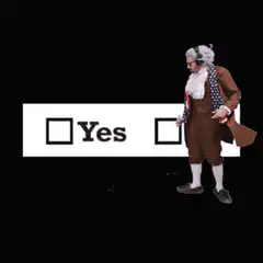 George Washington dances and checks Yes
