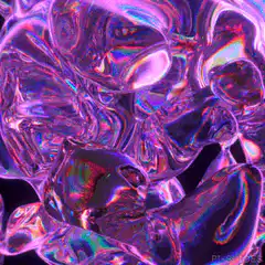 Iridescent purple liquid animation