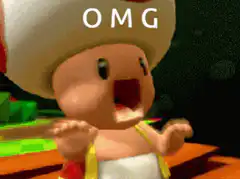 Toad screaming OMG