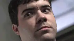 Man sweating profusely