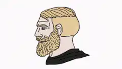 bearded man eye flashes no