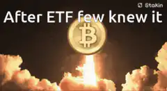 Bitcoin rocket launch after ETF