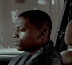 Man falling asleep in car