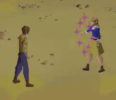 Runescape woman casting magic spell