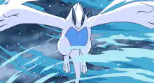 Articuno flying in the sky