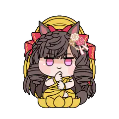 chibi cat girl praying