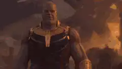 Thanos snaps with the Infinity Gauntlet