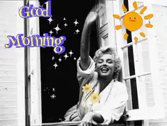 Marilyn Monroe Good Morning GIF