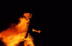 burning man silhouette