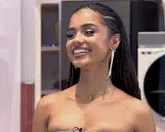 Woman laughing and smiling