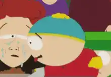 Cartman kisses Kenny