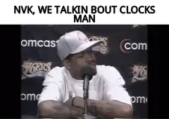 Allen Iverson talking about clocks