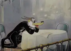 Sylvester the Cat waits for dinner