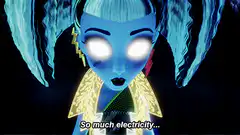 Monster High Frankie Stein glowing eyes