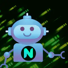Nodemon robot with typing bubbles