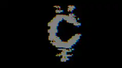 glitchy pixel art lightbulb
