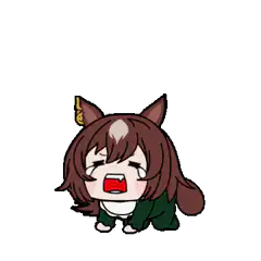 chibi horse girl crying