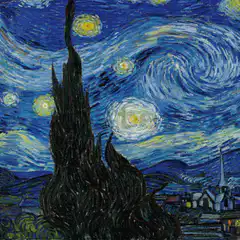 The Starry Night painting animation