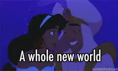Aladdin and Jasmine A Whole New World