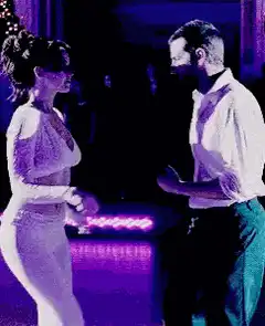 Couple dancing in a club