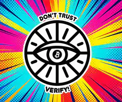 Don't Trust Verify Bitcoin Eye