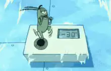 Plankton shivering on a thermostat