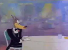 Goofy Gophers waiter serving