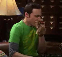 Sheldon coughs into a pillow