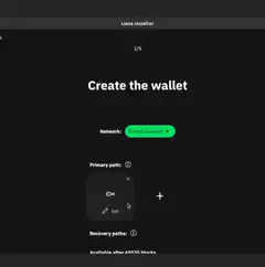 Liana Installer wallet setup