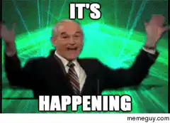 It's happening