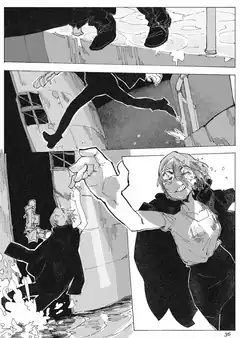 anime character falling with hand reaching