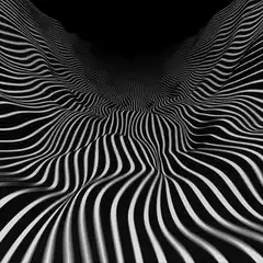 black and white striped tunnel animation