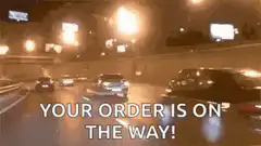 Your order is on the way