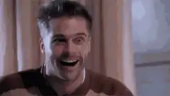Brad Pitt laughing