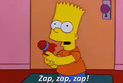 Bart Simpson Zap Zap Zap