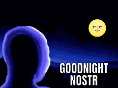 Goodnight Nostr with laser eyes