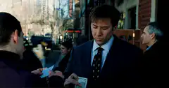 Nicolas Cage gets hit with food