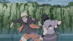 Naruto and Sasuke fist bump