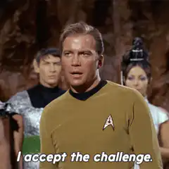 William Shatner I accept the challenge