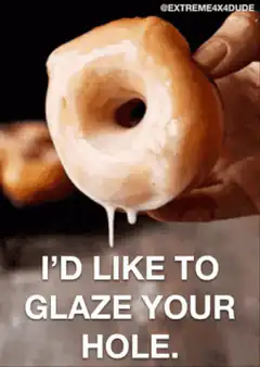 Donut glaze hole meme