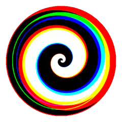 Colorful hypnotic spiral animation