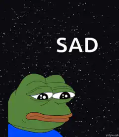 Sad Pepe in space