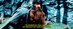 Dwarf says we are natural sprinters