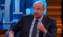 Dr. Phil talking and gesturing