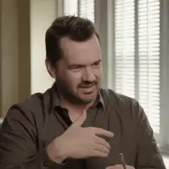 Jim Gaffigan hand gesture